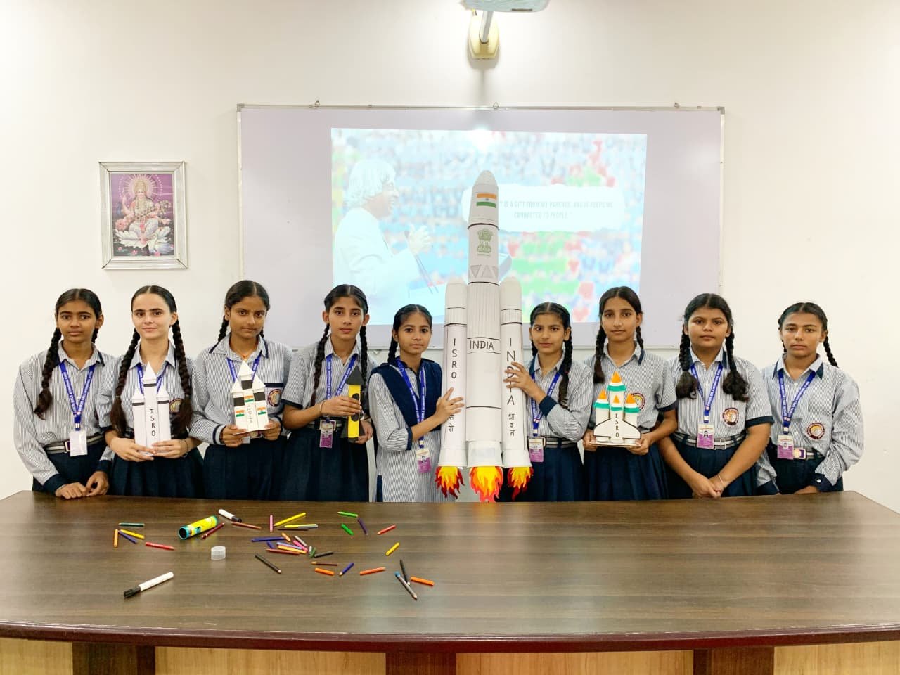 Rocket designed by students on the occasion of APJ Abdul Kalam death anniversary